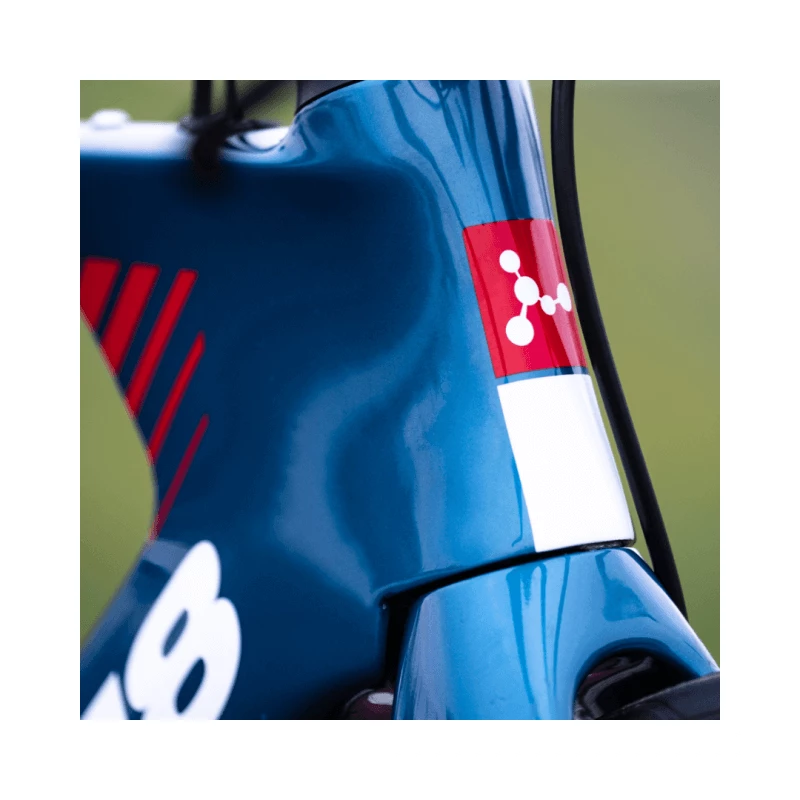 ARGON 18 E-117 Disc Juego De Cuadro Y Horquilla Azul Rojo Brillo - Imagen 4