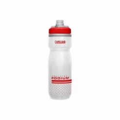 Bidón Camelbak Podium Chill 0,6L Blanco Rojo