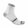 Calcetines Castelli Pro 9 Rosso Corsa Blanco