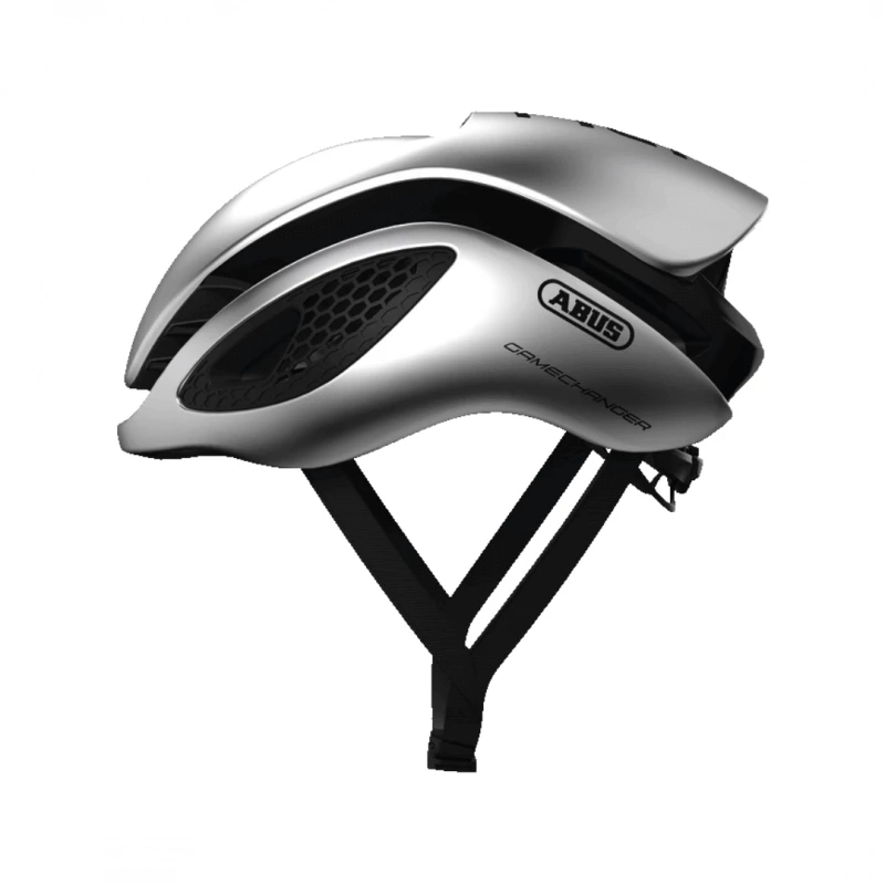 Casco Abus Gamechanger Plata Brillo