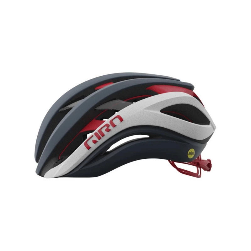Casco Giro Aether MIPS Titanio Blanco Rojo