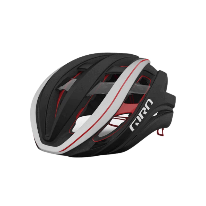 Casco Giro Aether Spherical Negro Blanco Rojo