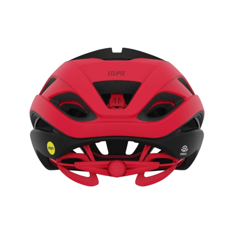 Casco Giro Eclipse Spherical Negro Mate Rojo - Imagen 3
