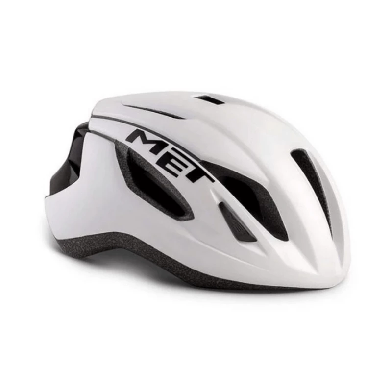 Casco MET Strale Blanco Negro Mate