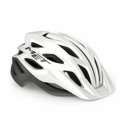 Casco Met Veleno Blanco Gris Mate