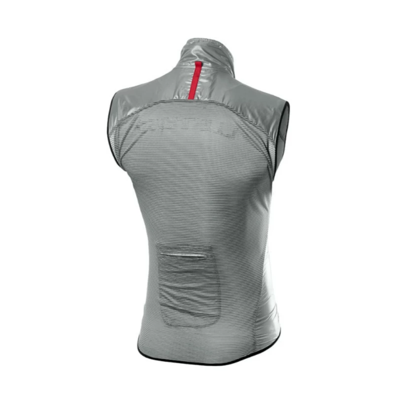 Chaleco Castelli Cortavientos Aria Gris Plata Hombre - Imagen 2