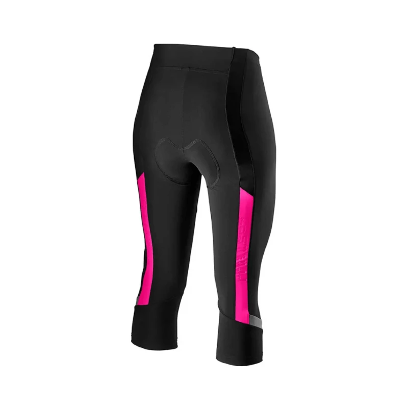 Culote Castelli Pirata Sin Tirantes Velocissima 2 Negro Rosa Fluor Mujer - Imagen 2