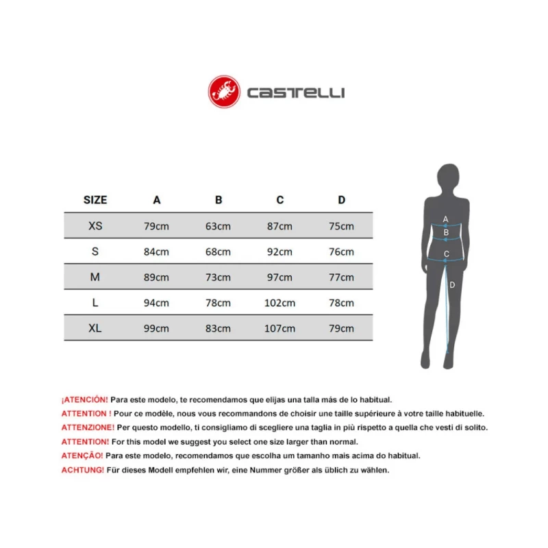 Culote Castelli Pirata Sin Tirantes Velocissima 2 Negro Rosa Fluor Mujer - Imagen 4