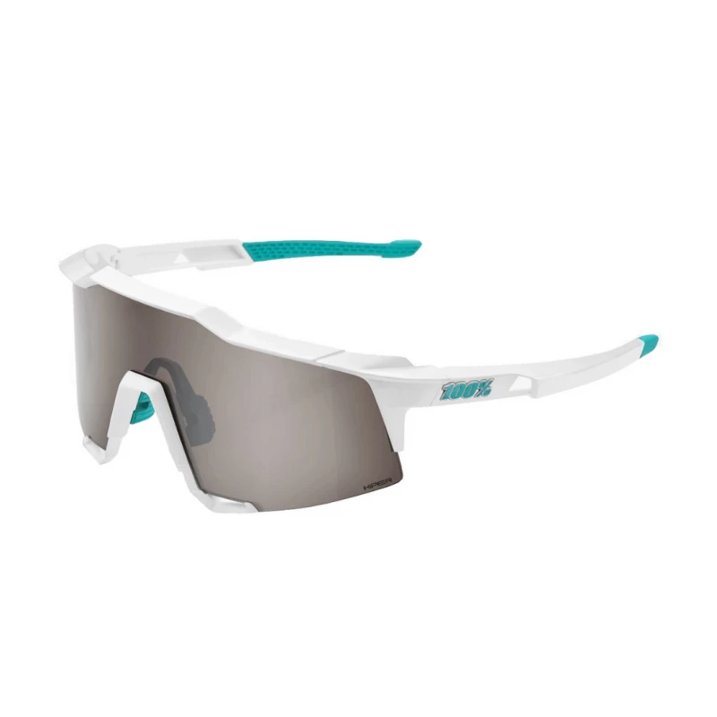Gafas 100% Speedcraft Bora Hans Grohe Team Blanco Lentes HiPER Plata