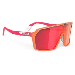 Gafas Rudy Project Spinshield Rojo Con Lente Naranja