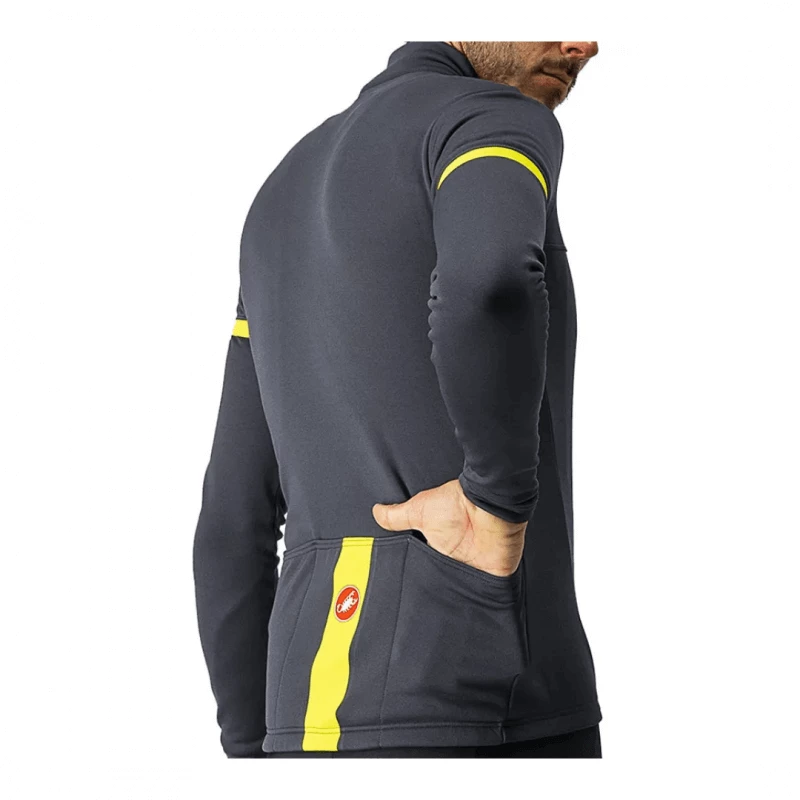 Maillot Castelli Fondo 2 FZ Manga Larga Gris Oscuro - Imagen 3