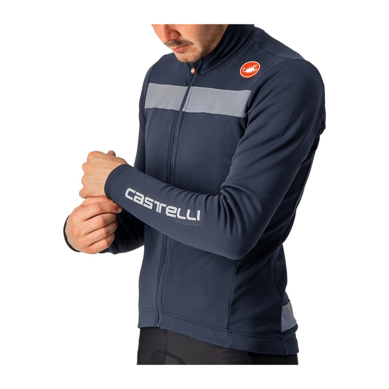 Maillot Castelli Puro 3 FZ Manga Larga Azul - Imagen 3