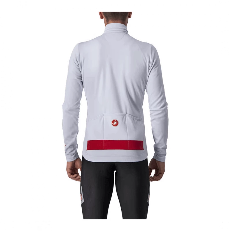 Maillot Castelli Puro 3 FZ Manga Larga Gris Plateado - Imagen 2