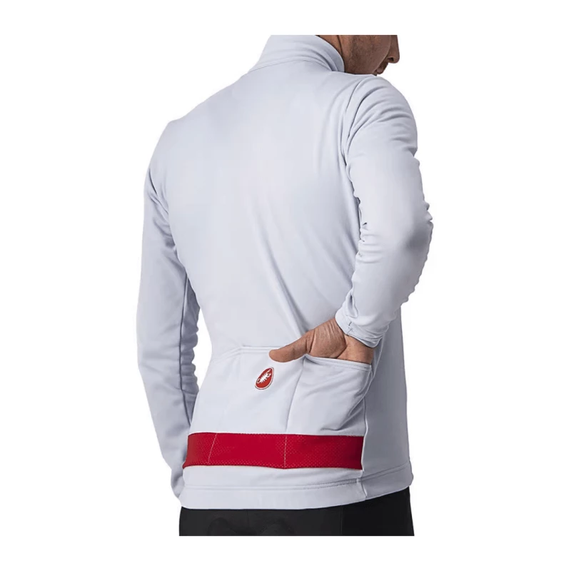 Maillot Castelli Puro 3 FZ Manga Larga Gris Plateado - Imagen 3