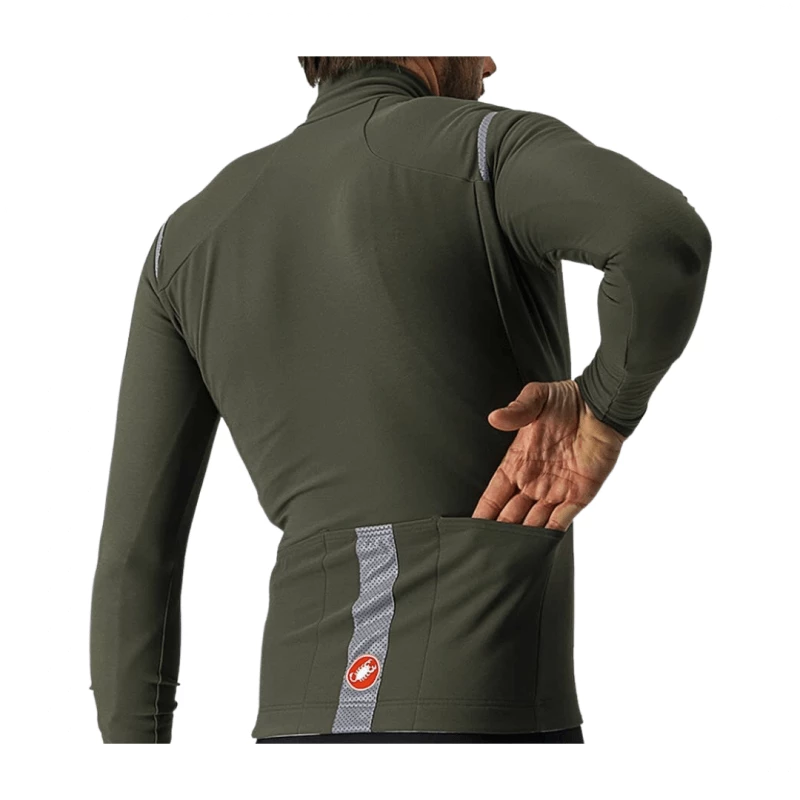 Maillot Castelli Tutto Nano Manga Larga Verde - Imagen 3