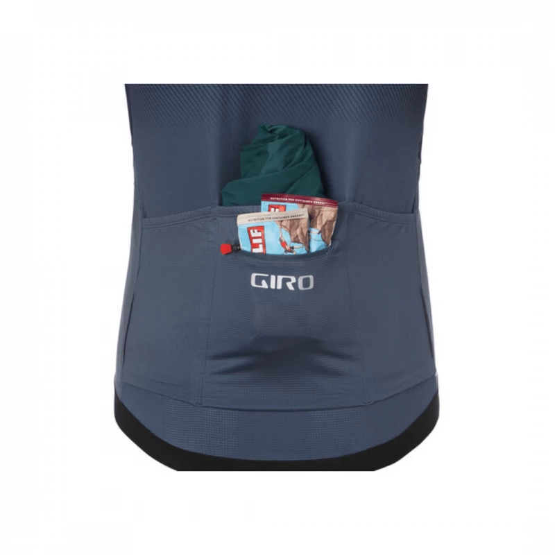 Maillot Giro Chrono Pro Manga Corta Gris Portaro - Imagen 3