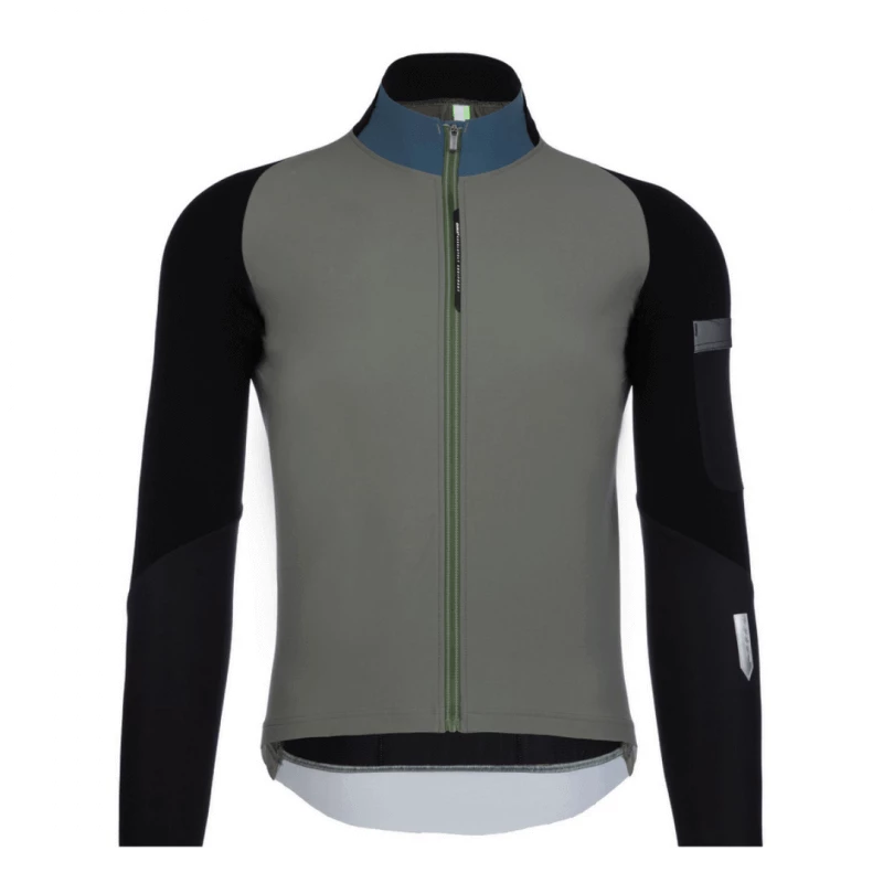 Maillot Q36.5 Hybrid Que X Manga Larga Verde Oscuro Hombre