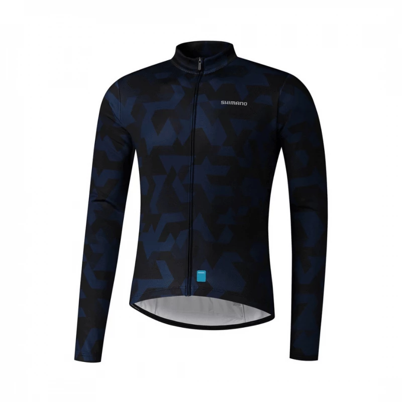 Maillot Shimano Vertex Manga Larga Negro