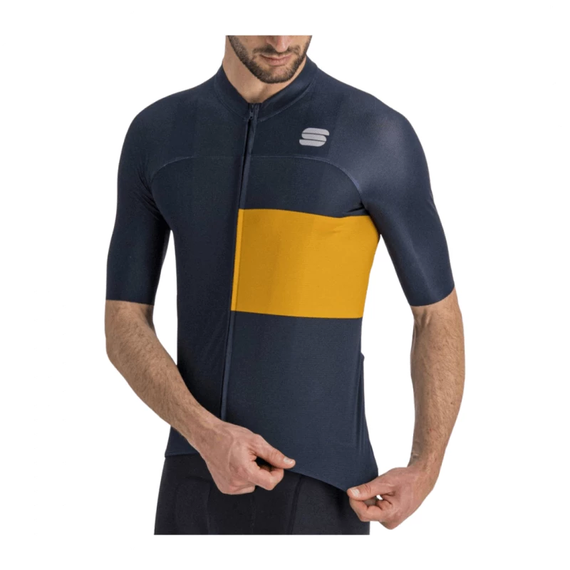 Maillot Sportful Snap Azul Amarillo - Imagen 4