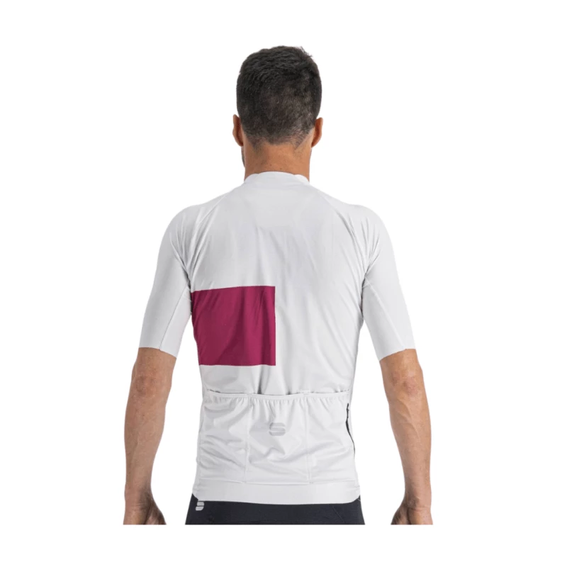 Maillot Sportful Snap Blanco Rosa - Imagen 2
