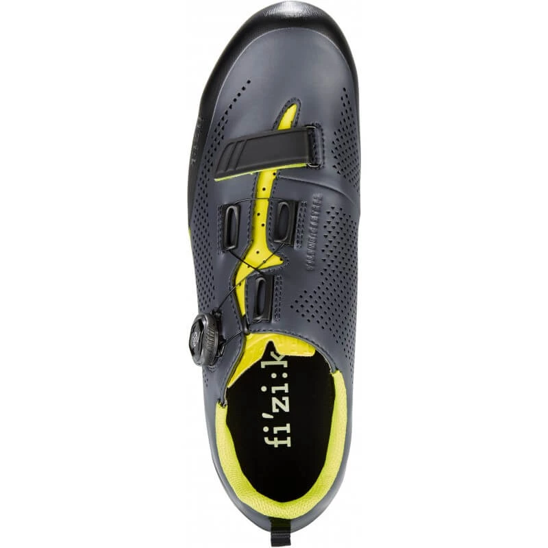 Zapatillas Fizik Terra X5 Color Gris Amarillo Flúor - Imagen 3
