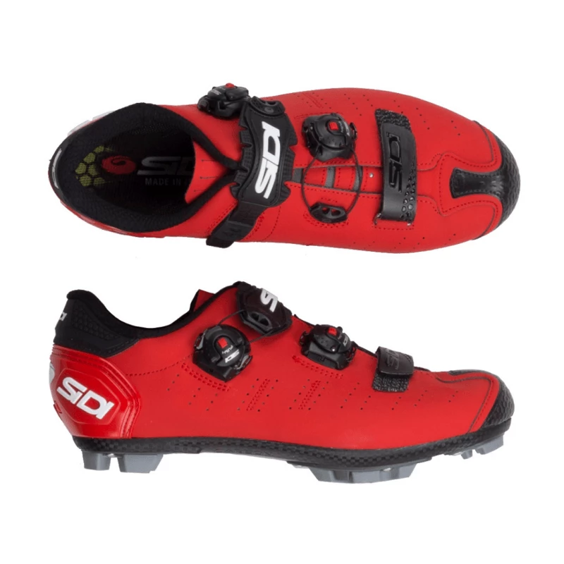 Zapatillas Sidi Dragon 5 MTB Rojo Negro Mate - Imagen 2
